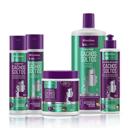 Kit Cachos Soltos com Ativador de Cachos 300ml | bn.Cachos Kit Cachos Soltos com Ativador de Cachos 300ml | bn.Cachos